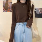 クルーネック無地長袖ニットトップス | Ulysses | 詳細画像7 