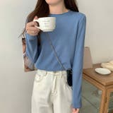 クルーネック無地長袖ニットトップス | Ulysses | 詳細画像8 