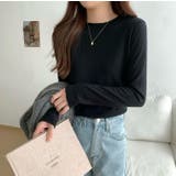 クルーネック無地長袖ニットトップス | Ulysses | 詳細画像9 