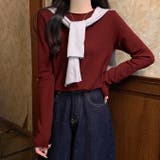 クルーネック無地長袖ニットトップス | Ulysses | 詳細画像10 