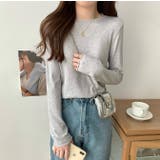 クルーネック無地長袖ニットトップス | Ulysses | 詳細画像14 