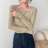 Vネック無地ニットトップス | Ulysses | 詳細画像2 