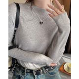 ハーフネック無地長袖ニットトップス | Ulysses | 詳細画像5