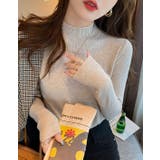 ハーフネック無地長袖ニットトップス | Ulysses | 詳細画像8