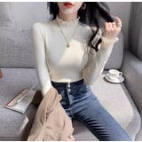 ハイネックチュール付き無地ニットトップス | Ulysses | 詳細画像3 