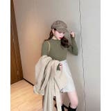 デザインハーフネック無地ニットトップス | Ulysses | 詳細画像3 