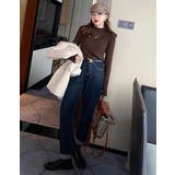 デザインハーフネック無地ニットトップス | Ulysses | 詳細画像8 