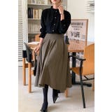 ハーフネックシングルブレストフレア袖無地トップス | Ulysses | 詳細画像5