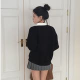 ブラック | 襟付き配色長袖トレーナー | Ulysses