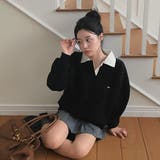 襟付き配色長袖トレーナー | Ulysses | 詳細画像8