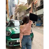 ボートネックオフショルボーダー配色トップス | Ulysses | 詳細画像7 