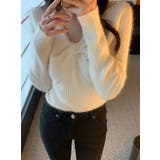 デザインVネック無地ニットトップス | Ulysses | 詳細画像3 