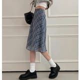 ハイウエストリボンタイチェック柄チュールスカート | Ulysses | 詳細画像2 