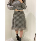 ハイウエストチェック柄チュールスカート | Ulysses | 詳細画像3 