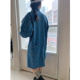 襟付きシングルブレストデニムワンピース | Ulysses | 詳細画像1 