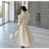 ベージュ | 襟付きレースシングルブレスト無地トップス | Ulysses