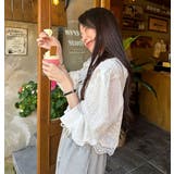 襟付きレースシングルブレスト無地トップス | Ulysses | 詳細画像6 