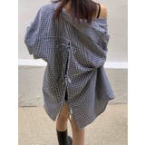 ブラック | オーバーサイズ襟付きチェック柄シャツ | Ulysses