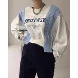 クルーネックニットドッキングスウェットトレーナー | Ulysses | 詳細画像2