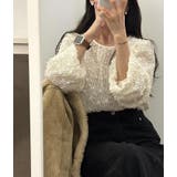 ドレープカラーチュール無地トップス | Ulysses | 詳細画像1