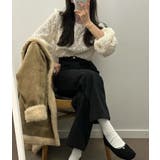 ドレープカラーチュール無地トップス | Ulysses | 詳細画像2