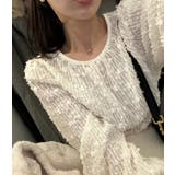 ドレープカラーチュール無地トップス | Ulysses | 詳細画像4