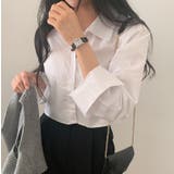 ホワイト | 襟付きシングルブレスト無地ショートシャツ | Ulysses