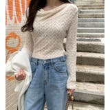 ドレープカラーチュール無地トップス | Ulysses | 詳細画像5 