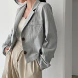 襟付きシングルブレスト薄手無地スーツジャケット | Ulysses | 詳細画像2 