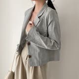 ライトグリーン | 襟付きシングルブレスト薄手無地スーツジャケット | Ulysses