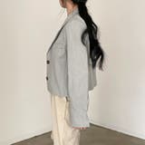 襟付きシングルブレスト薄手無地スーツジャケット | Ulysses | 詳細画像4 