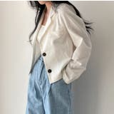 襟付きシングルブレスト薄手無地スーツジャケット | Ulysses | 詳細画像7 