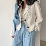 襟付きシングルブレスト薄手無地スーツジャケット | Ulysses | 詳細画像8 