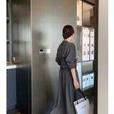 オーバーサイズクルーネックポケット付きシングルブレスト無地ワンピース | Ulysses | 詳細画像5 