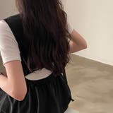 クルーネック袖なしひもがある無地ワンピース | Ulysses | 詳細画像4 