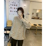 クルーネックドロップドショルダースリーブボーダートップス | Ulysses | 詳細画像4