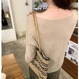 ボートネック長袖透ける無地トップス | Ulysses | 詳細画像4