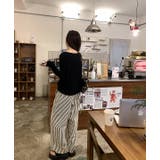 ボートネック長袖透ける無地トップス | Ulysses | 詳細画像8