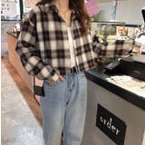 襟付きシングルブレストチェック柄ショートシャツ | Ulysses | 詳細画像3 