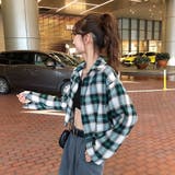 襟付きシングルブレストチェック柄ショートシャツ | Ulysses | 詳細画像6 