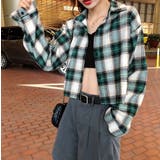 襟付きシングルブレストチェック柄ショートシャツ | Ulysses | 詳細画像7 