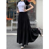 ハイウエストひもがあるポケット付き無地スカート | Ulysses | 詳細画像3 