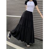 ハイウエストひもがあるポケット付き無地スカート | Ulysses | 詳細画像4 