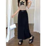 ハイウエストベルト付きポケット付き無地スカート | Ulysses | 詳細画像5 