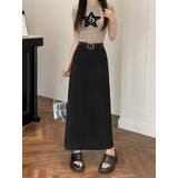 ハイウエストベルト付きポケット付き無地スカート | Ulysses | 詳細画像8 