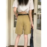 ハイウエストベルト付き無地ショートパンツ | Ulysses | 詳細画像4