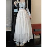 ひもがあるチュール無地スカート | Ulysses | 詳細画像1 