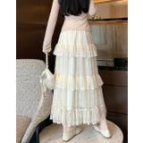 シンプルひもがあるフリル付きチュール無地スカート | Ulysses | 詳細画像3 