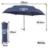 チャンピオン 男女兼用 無地 ガレッジロゴ ステッチ 耐風 3段ミニ折傘 | アンビープラス | 詳細画像11