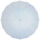 ブルーグレー | 快滴DRY 男女兼用 超撥水 耐風  無地 大判 16本骨 手開長傘 | アンビープラス